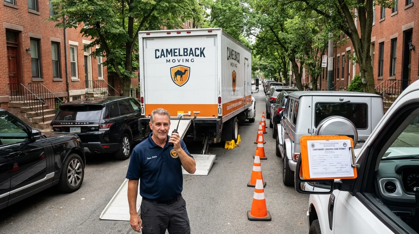City street loading permit setup in Chester, VA